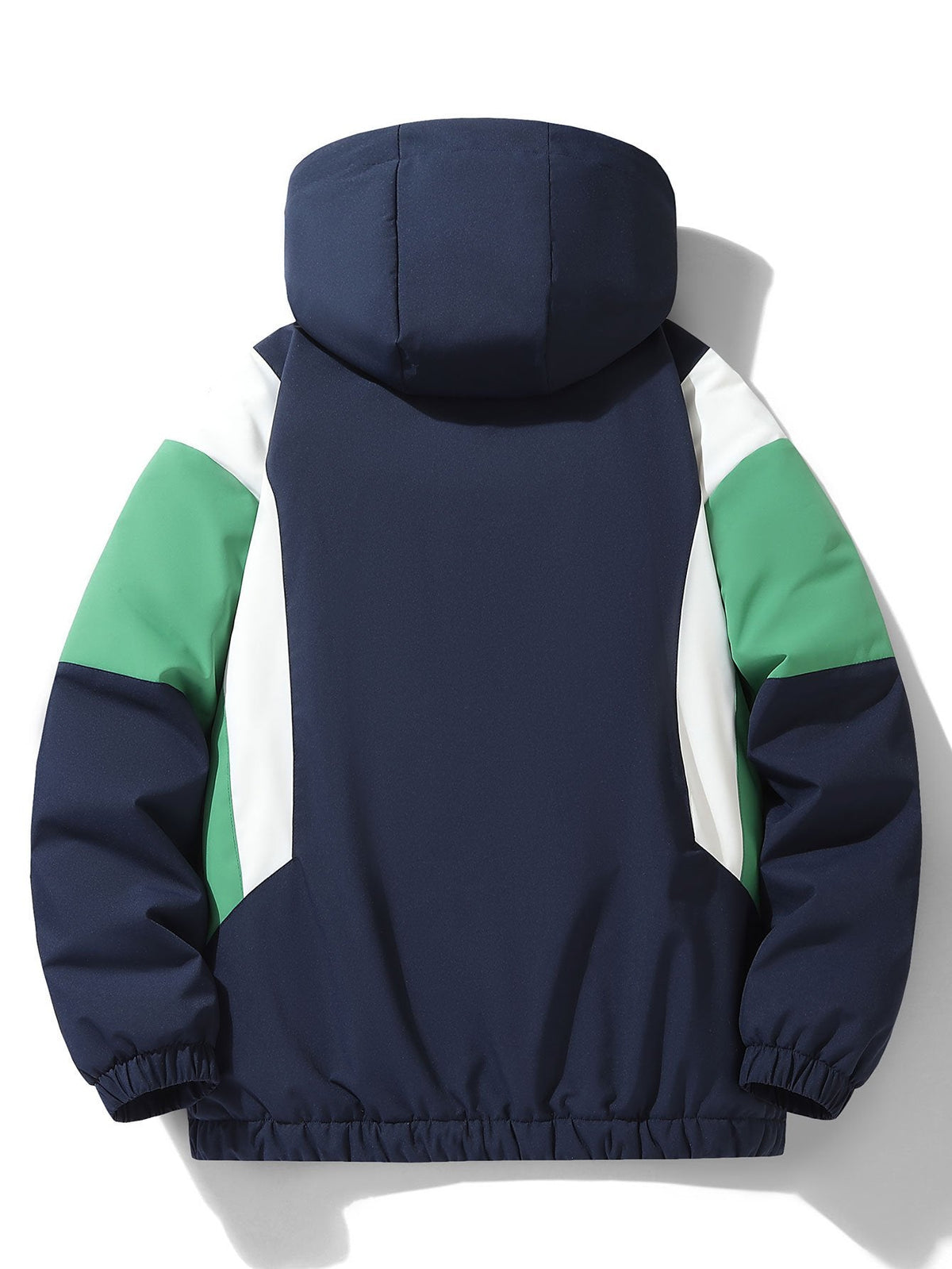 Men's Teddy Fleece-Lined Hooded Windbreaker Jacket