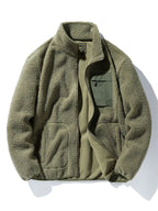 Men's Teddy Fleece Zip-Up Jacket – Soft Borg Textured Outerwear