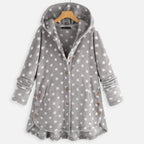 Women's Button-front Cardigan with hood