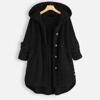 Women's Button-front Cardigan with hood