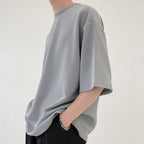 Men's Textured Shirt – Structured Fabric Button Up in Army Green or Light Grey