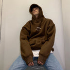 Men's Fleece Hoodie – Heavyweight Sherpa Feel Hoodie in Coffee, Black or Beige