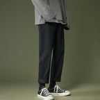 Men's Loose Straight Trousers – Clean Wide Pants in Black, Khaki or Army Green