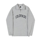 Men's Half Zip Turtleneck Jumper – Colorado Knit in Grey or Black