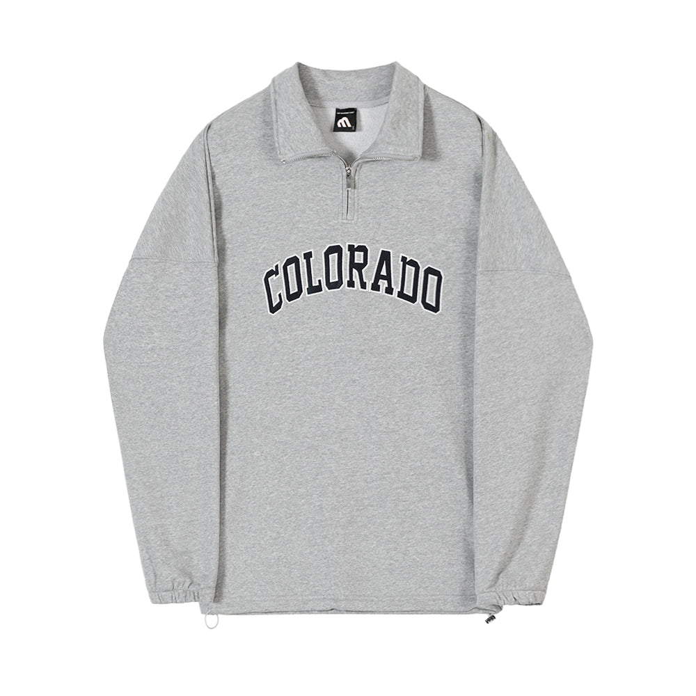 Men's Half Zip Turtleneck Jumper – Colorado Knit in Grey or Black