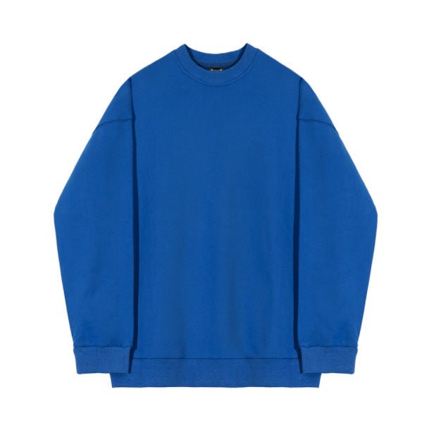 Men's Casual Crewneck Jumper – Soft Knit in Light Grey, Black or Blue
