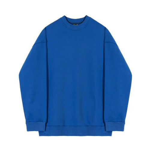 Men's Casual Crewneck Jumper – Soft Knit in Light Grey, Black or Blue