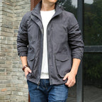 Men's Utility Field Jacket – Stand-Collar Transitional Jacket