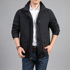 Men's Utility Field Jacket – Stand-Collar Transitional Jacket