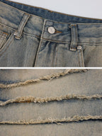 Men's Jeans with Fringed Detail