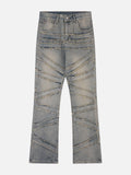 Men's Jeans with Fringed Detail