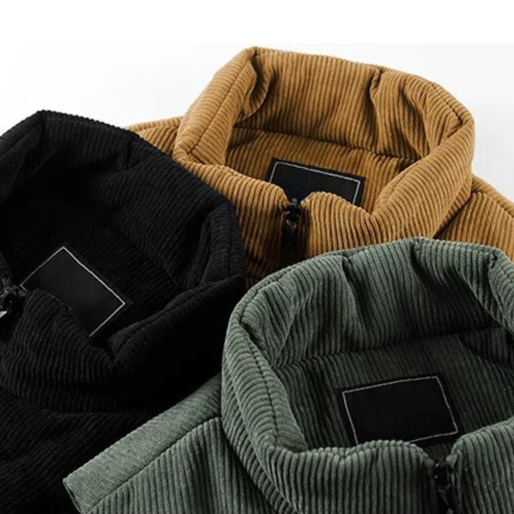 Men's Corduroy Gilet with Front Pockets