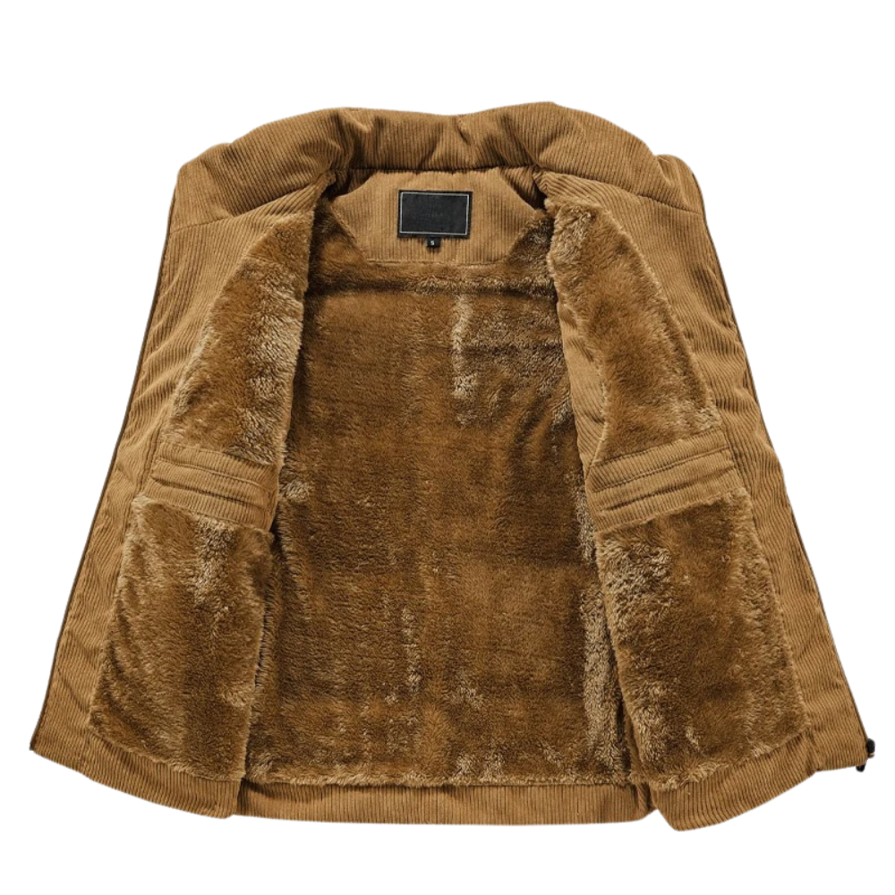 Men's Corduroy Gilet with Front Pockets