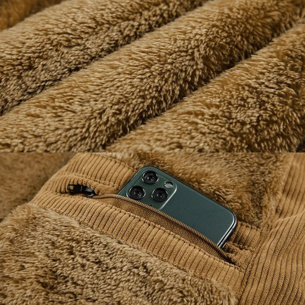 Men's Corduroy Gilet with Front Pockets