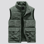 Men's Corduroy Gilet with Front Pockets