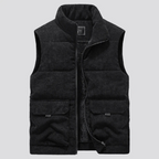 Men's Corduroy Gilet with Front Pockets