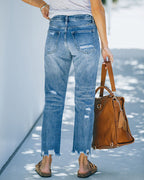 Women's Cropped Straight Leg Jeans