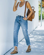 Women's Cropped Straight Leg Jeans