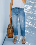 Women's Cropped Straight Leg Jeans