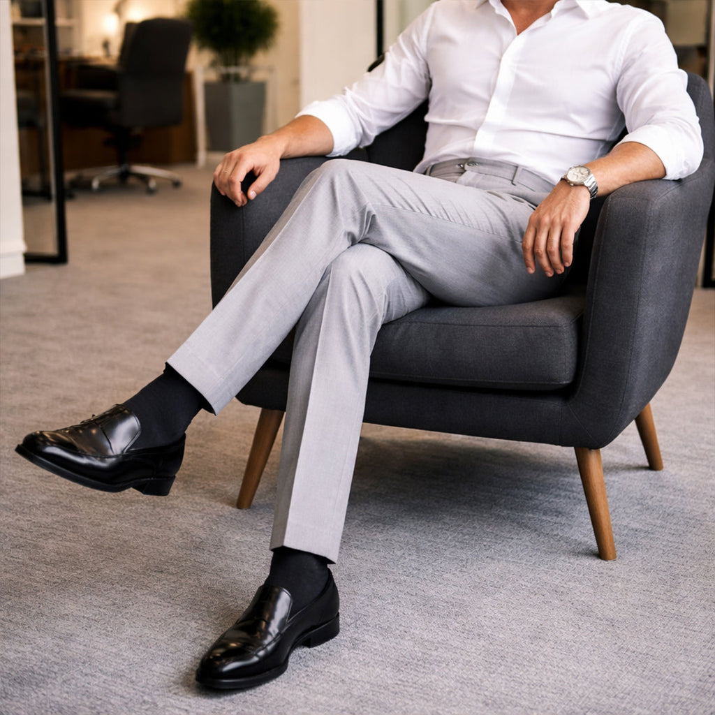 Men's Tailored Pleated Trousers – Relaxed Vintage Fit