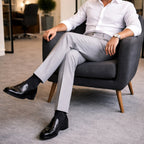 Men's Tailored Pleated Trousers – Relaxed Vintage Fit