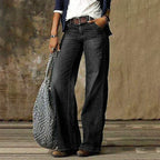 Women's Wide-leg Jeans – Dark Blue