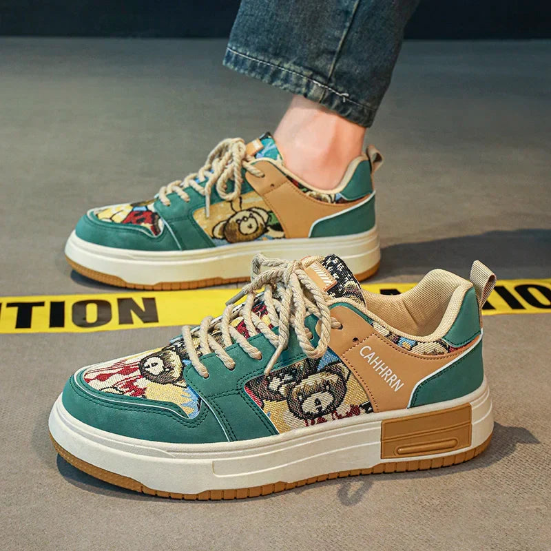 Men's Platform Canvas Trainers