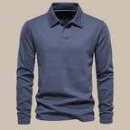 Men's Button-neck Polo Shirt – Dark Grey