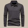Men's Button-neck Polo Shirt – Dark Grey