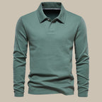 Men's Button-neck Polo Shirt – Dark Grey