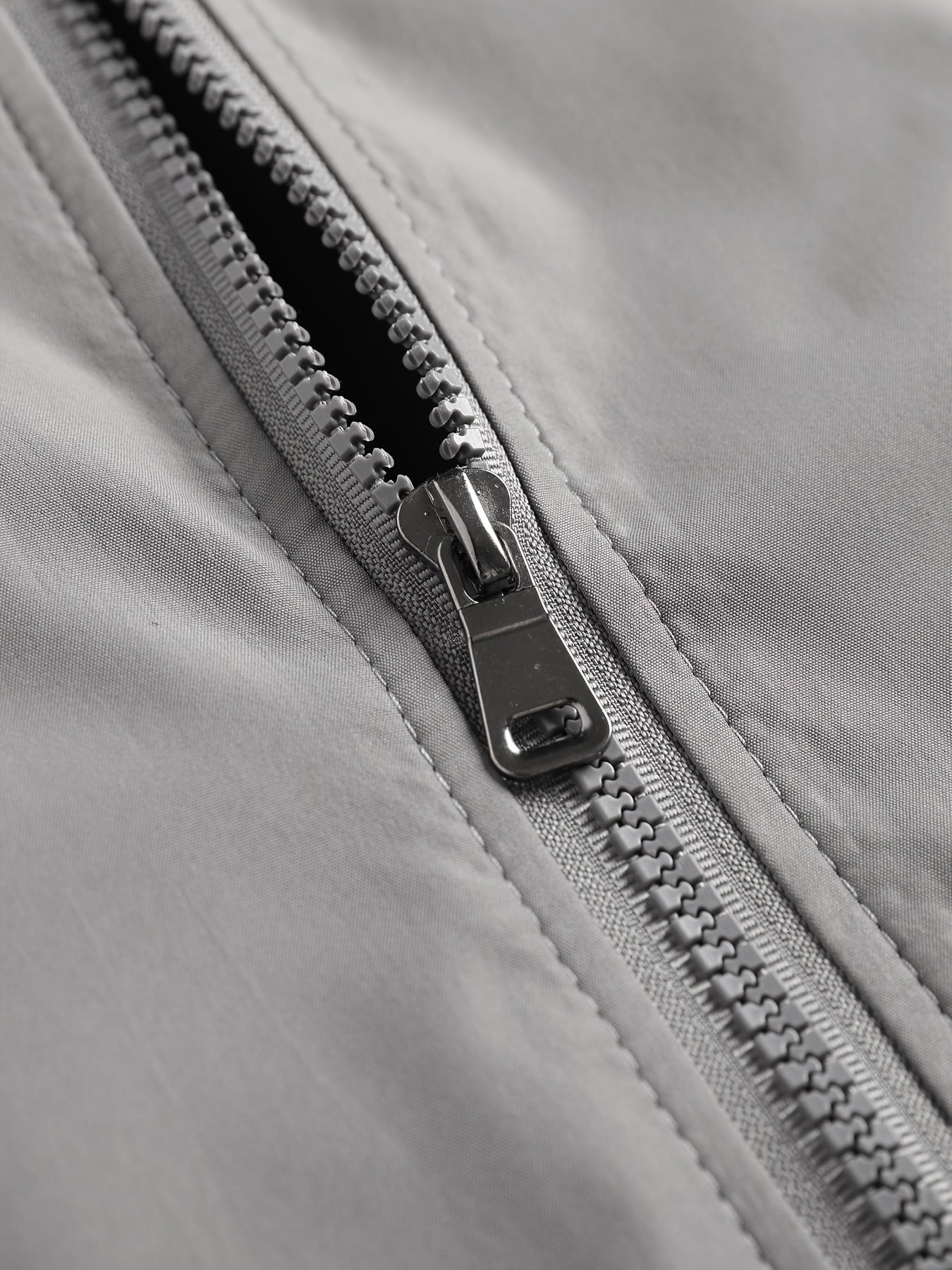 Men's Cotton Jacket with Stand Collar