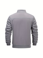 Men's Cotton Jacket with Stand Collar