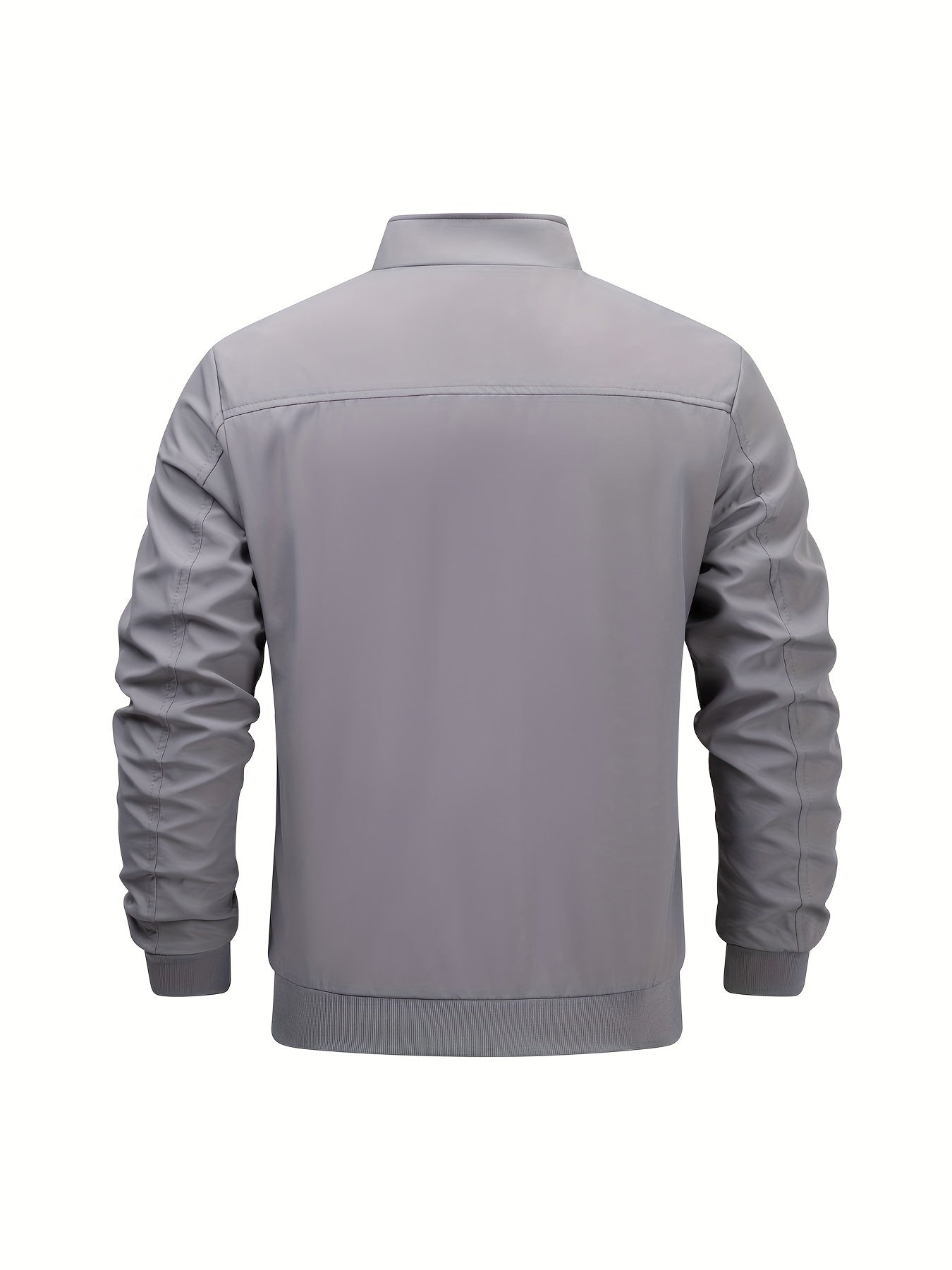 Men's Cotton Jacket with Stand Collar
