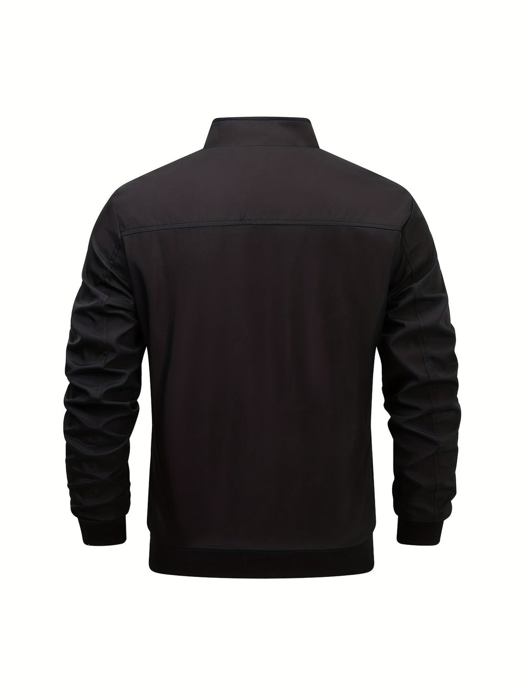 Men's Cotton Jacket with Stand Collar