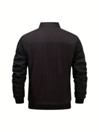 Men's Cotton Jacket with Stand Collar