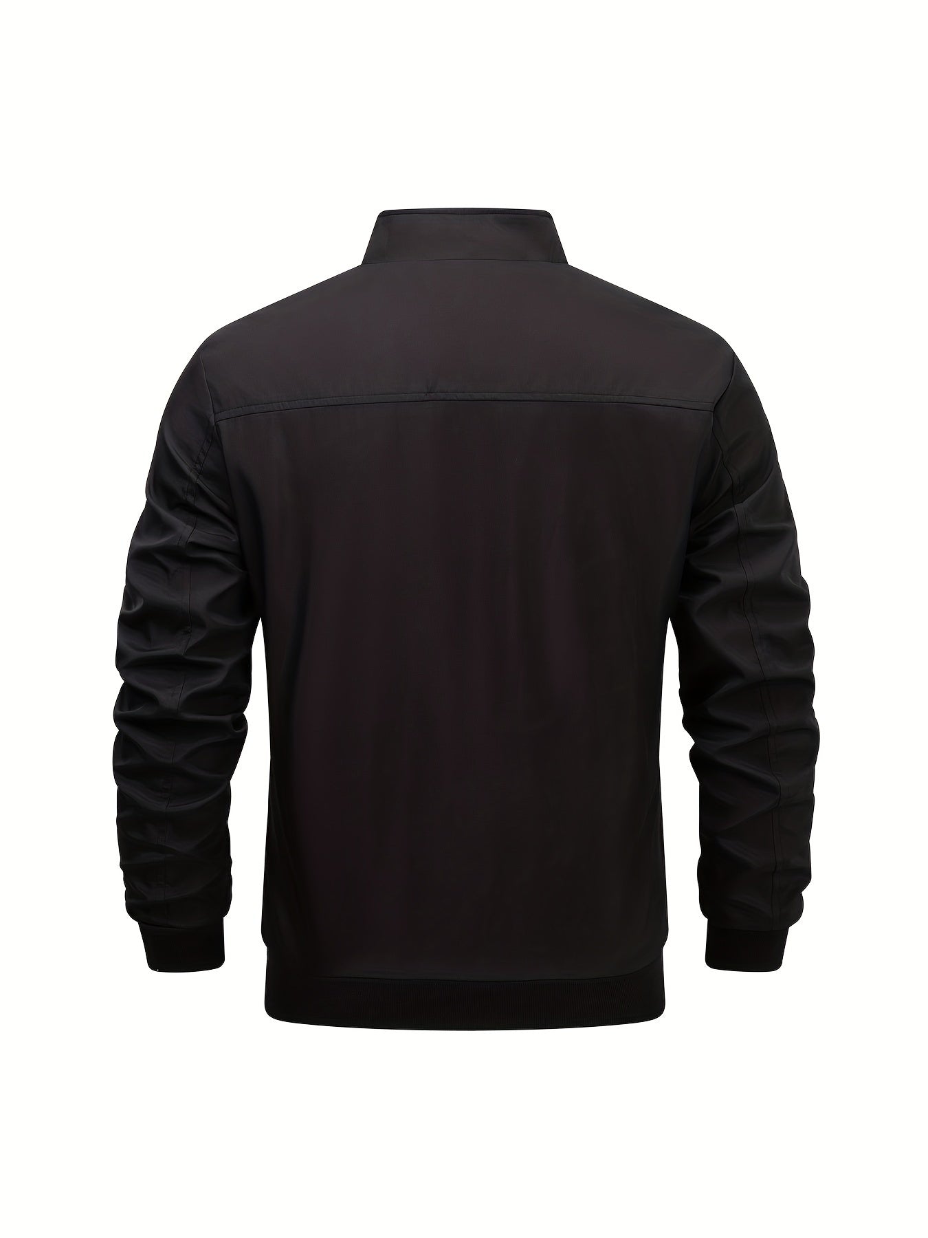 Men's Cotton Jacket with Stand Collar