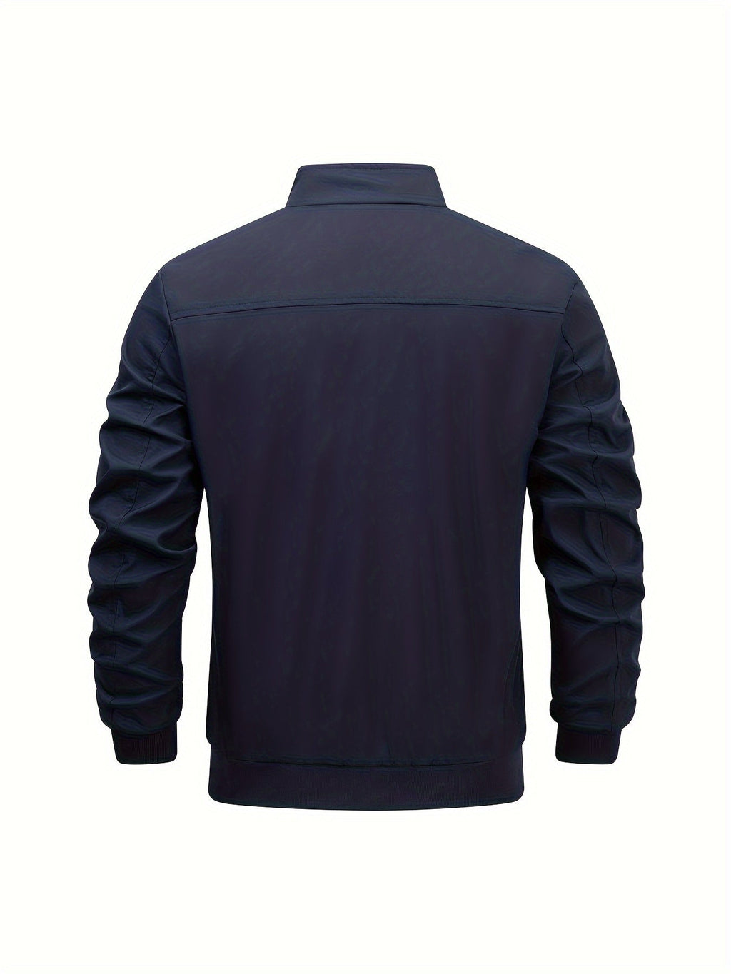 Men's Cotton Jacket with Stand Collar