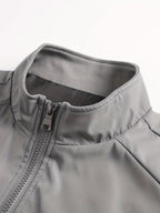 Men's Cotton Jacket with Stand Collar