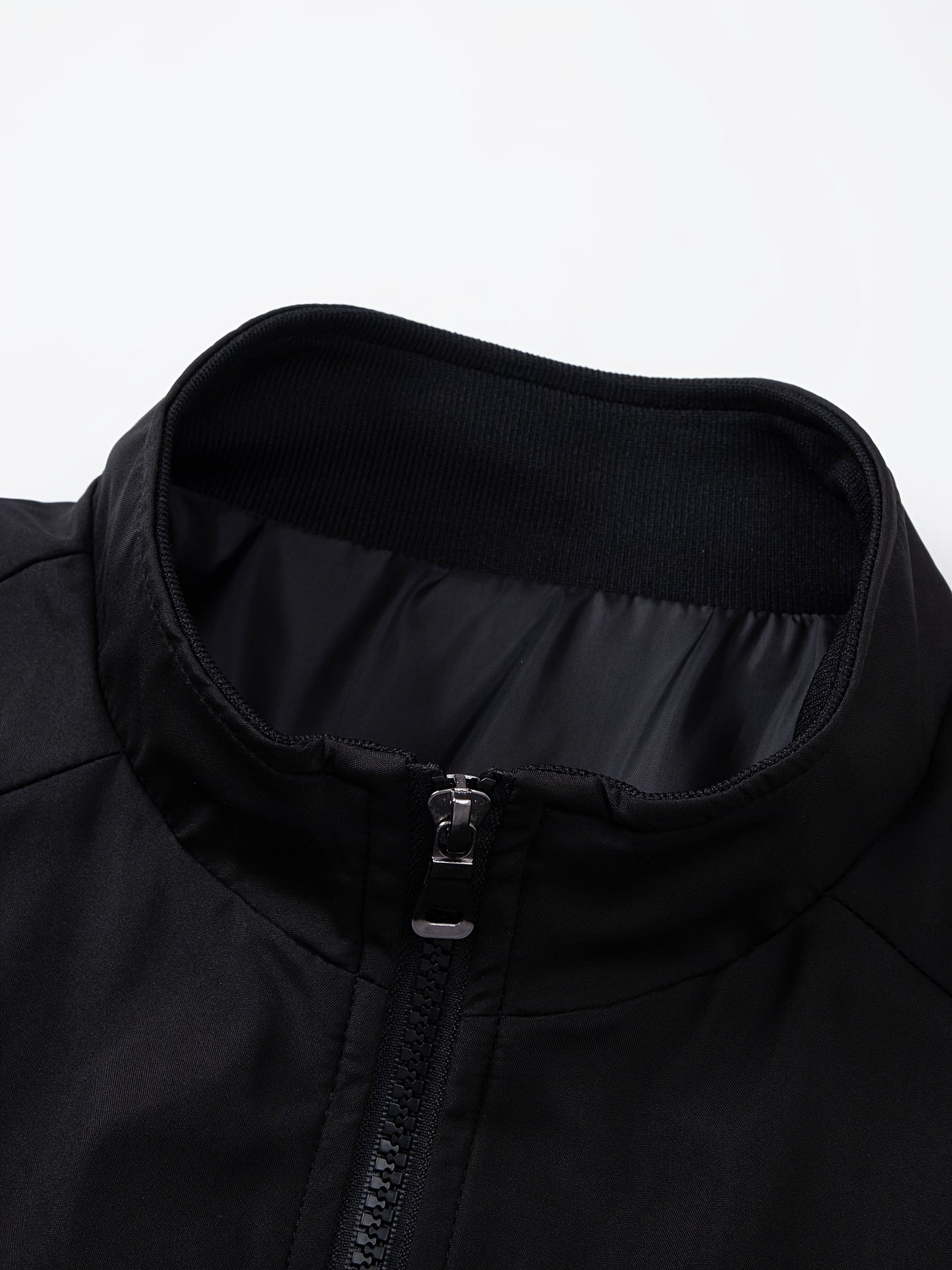 Men's Cotton Jacket with Stand Collar
