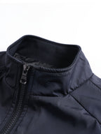 Men's Cotton Jacket with Stand Collar