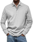 Men's Long Sleeve Polo – Soft Smart Casual Knit