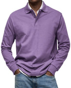 Men's Long Sleeve Polo – Soft Smart Casual Knit