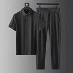 Men's Polo Shirt and Trousers Set – Relaxed Smart Casual Outfit