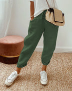 Women's Straight-leg Trousers – Beige