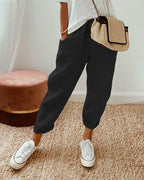 Women's Straight-leg Trousers – Beige