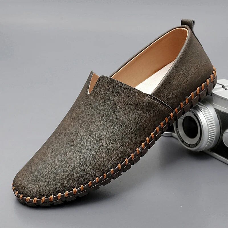 Men's leather-look Moccasin Loafers – Slip-On Shoes