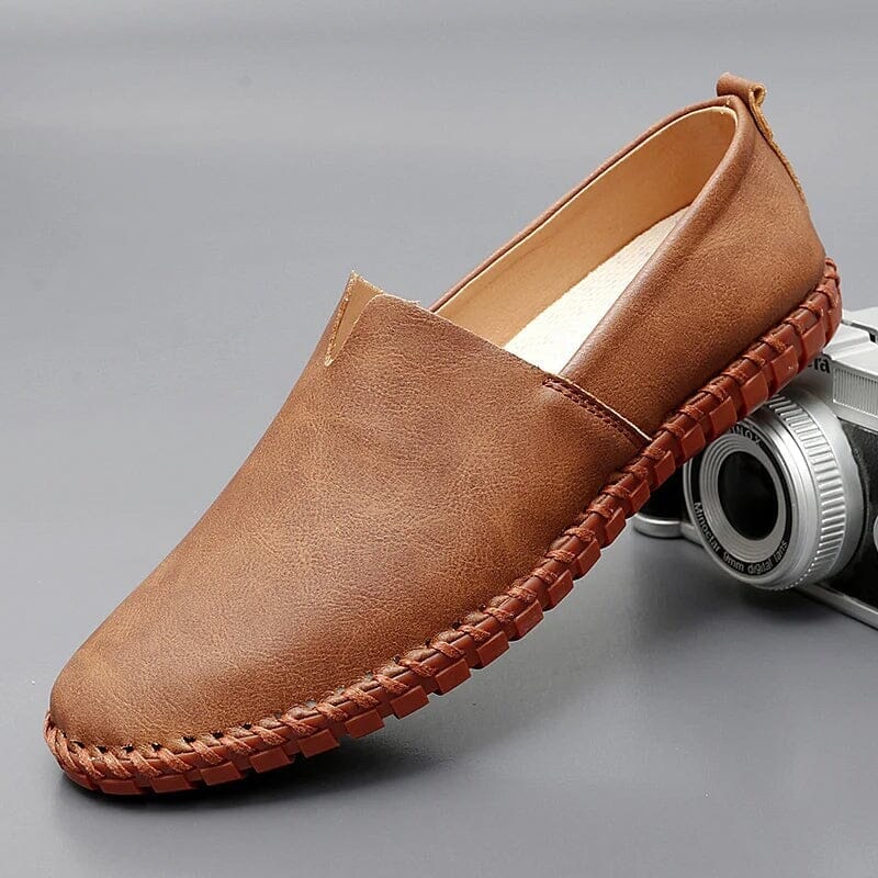 Men's leather-look Moccasin Loafers – Slip-On Shoes