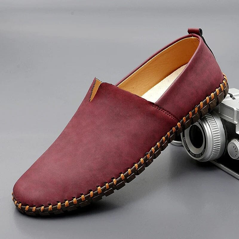 Men's leather-look Moccasin Loafers – Slip-On Shoes