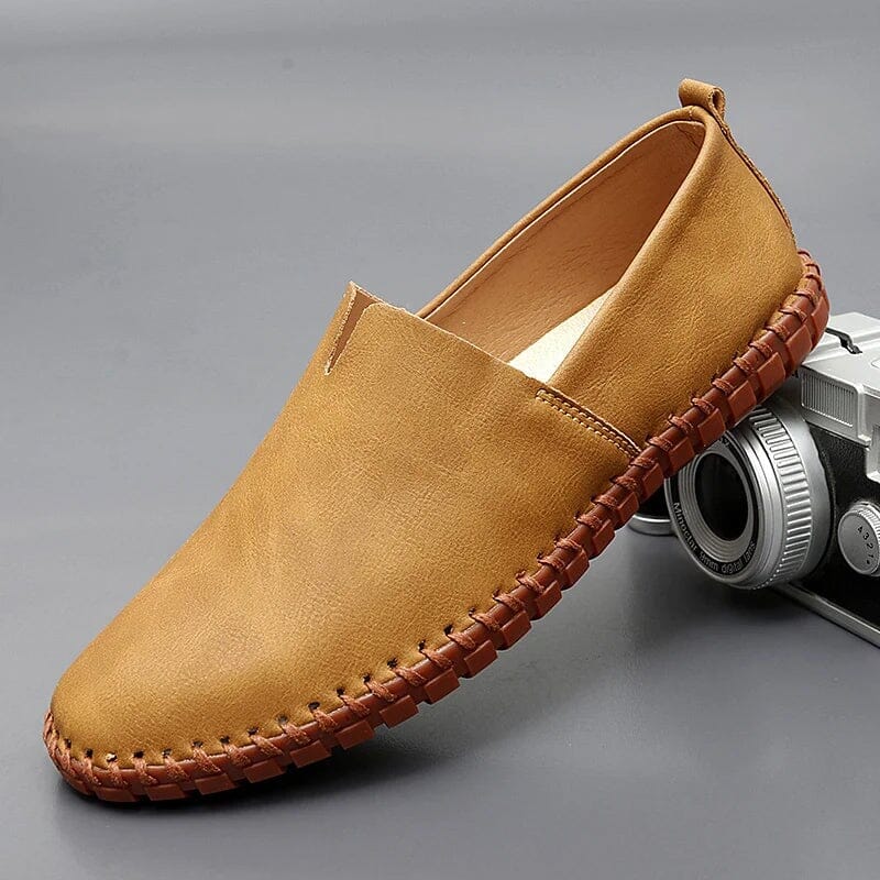 Men's leather-look Moccasin Loafers – Slip-On Shoes