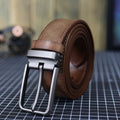 Men's Classic leather-look Belt – Adjustable Dress Belt